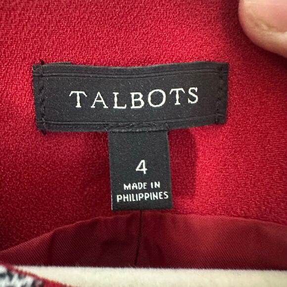 Talbots Womens Dress bodycon pencil paisley sleeveless academia feminine - Picture 4 of 11